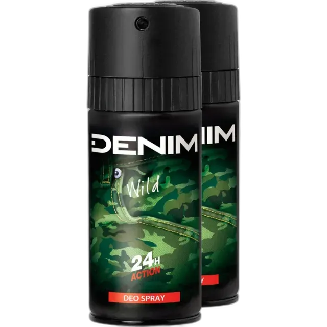 Produktbild zu Denim Deo Spray Wild 2 x 150 ml