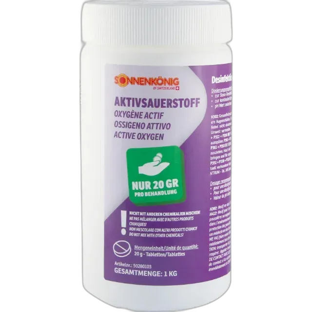 Image du produit Sonnenkönig Entretien de piscine à l'oxygène actif, pastilles 1 kg