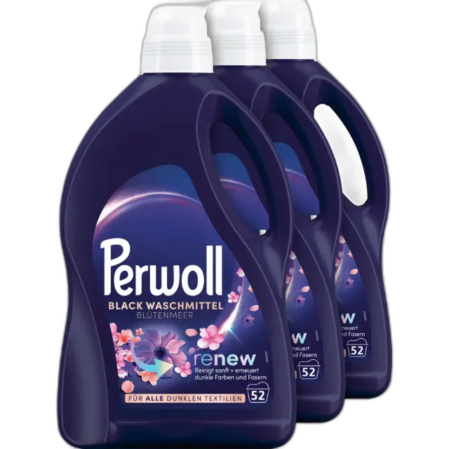 Immagine del prodotto PerwollDetergente liquido Nero Blütenmeer 3 x 52 lavaggi