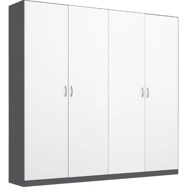 Image du produit Armoire à portes battantes Case gris/blanc 181 x 197 x 54 cm