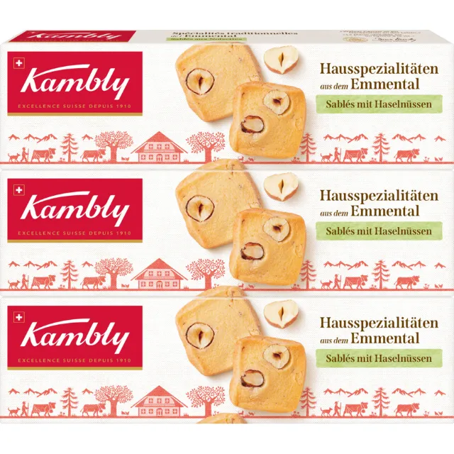 Immagine del prodotto Kambly Sablé con nocciole 3 x 90 g