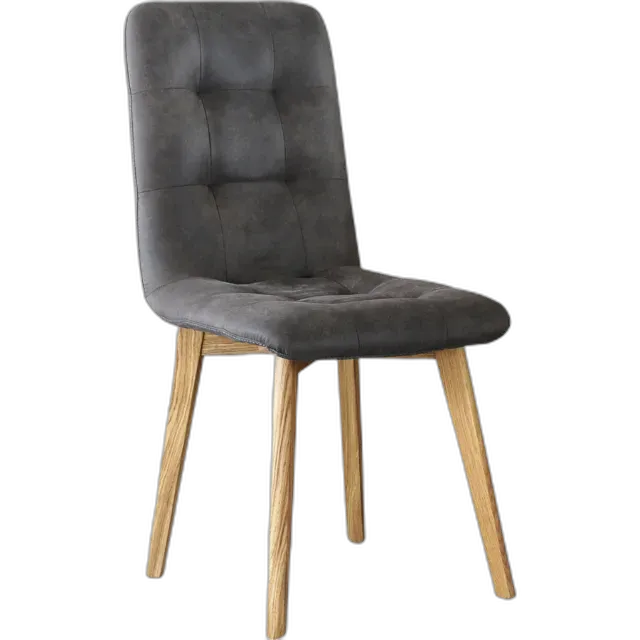 Image du produit Chaise rembourrée Porto microfibre anthracite