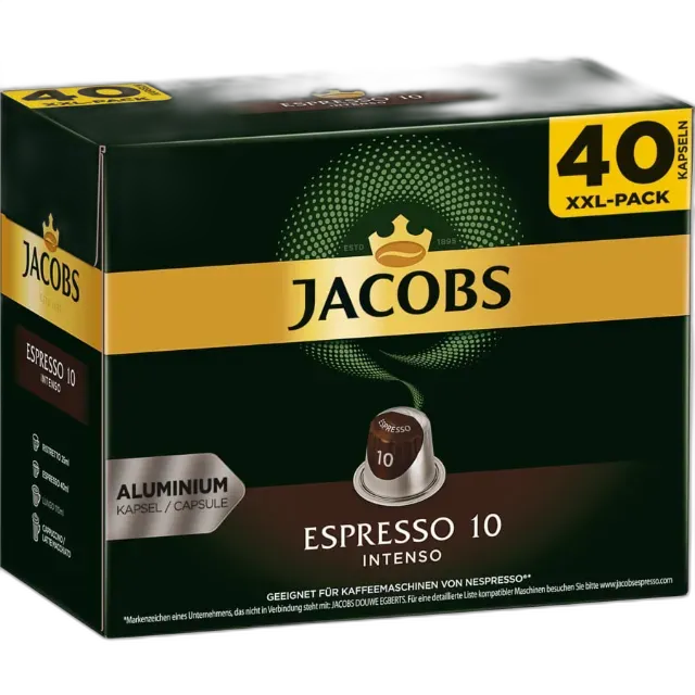 Image du produit Jacobs Espresso 10 Intenso 40 capsules
