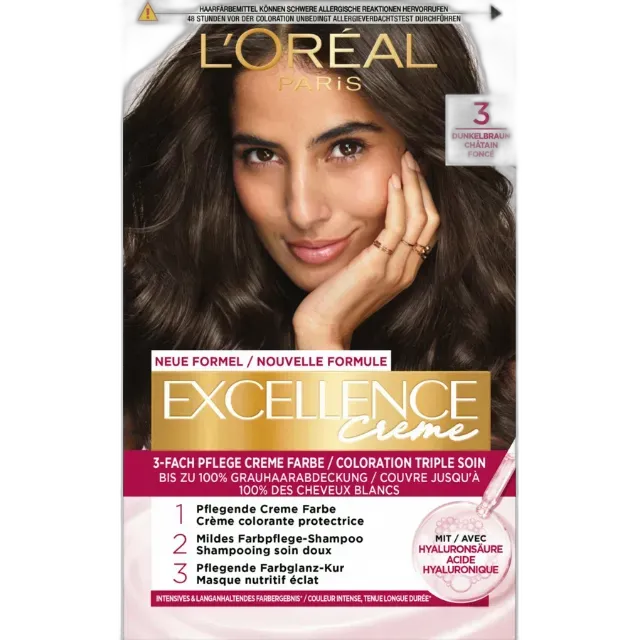 Produktbild zu L'Oréal Excellence Crème dunkelbraun 3
