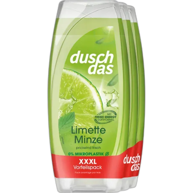 Image du produit duschdas Gel douche Citron vert & Menthe 3 x 225 ml