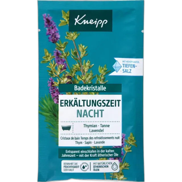 Image du produit Cristaux de bain Kneipp « Période de rhumes - Nuit » 60 g