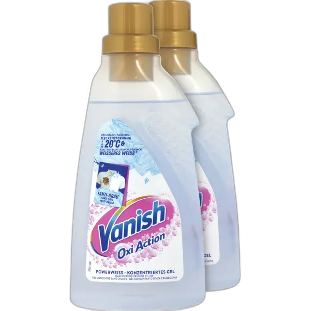 Image du produit Vanish Oxi Action Gel Détachant La puissance du blanc 2 x 750 ml