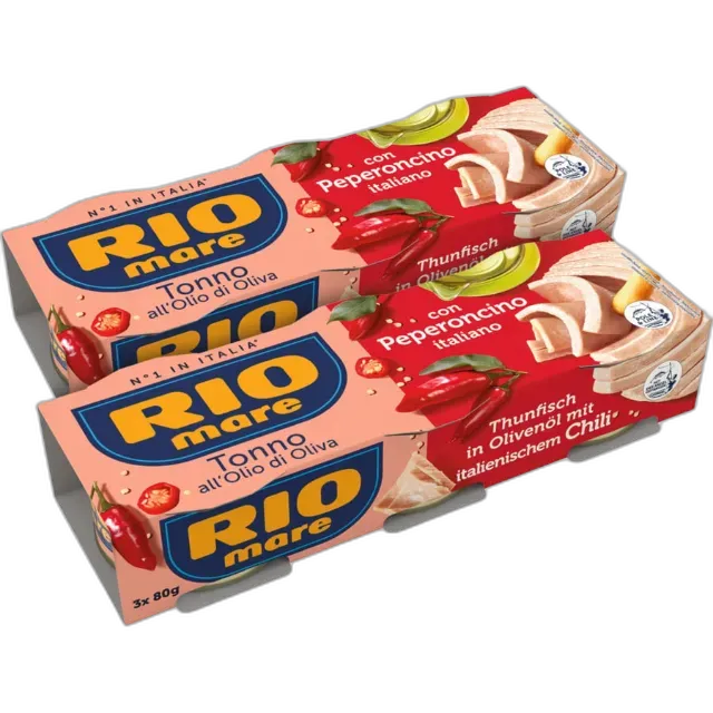 Produktbild zu Rio Mare Thunfisch Piccante Olivenöl 2x 3 x 65 g