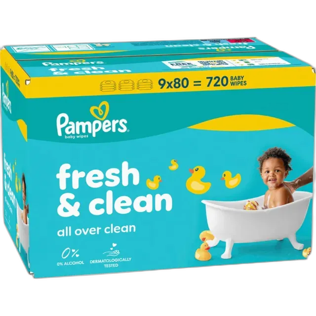 Immagine del prodotto Pampers Salviette per bambini Fresh Clean 9x80 pezzi