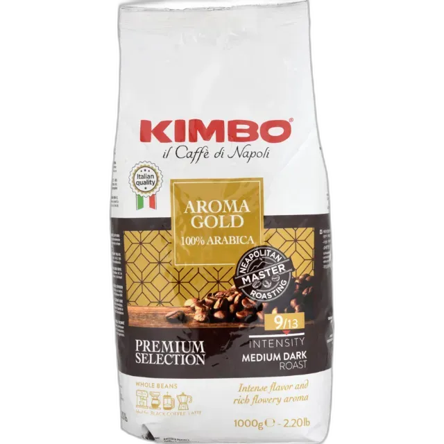 Image du produit Kimbo Aroma Gold Café en grain 1 kg