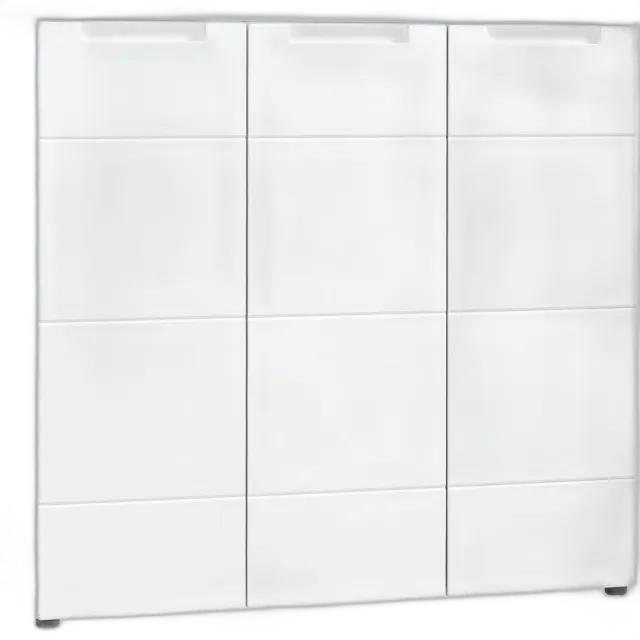 Produktbild zu Schuhschrank Mailand Dekor weiss 101 x 99 x 35 cm