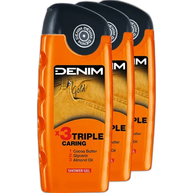 Immagine del prodotto Denim Shower Gel Gold 3 x 250 ml