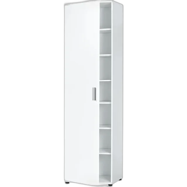 Produktbild zu Mehrzweckschrank Kreta 3 Dekor weiss 50 x 184 x 35 cm