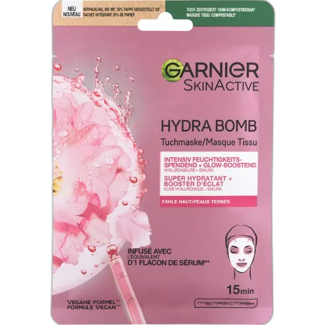 Immagine del prodotto Garnier SkinActive Hydra Bomb Maschera in tessuto Sakura