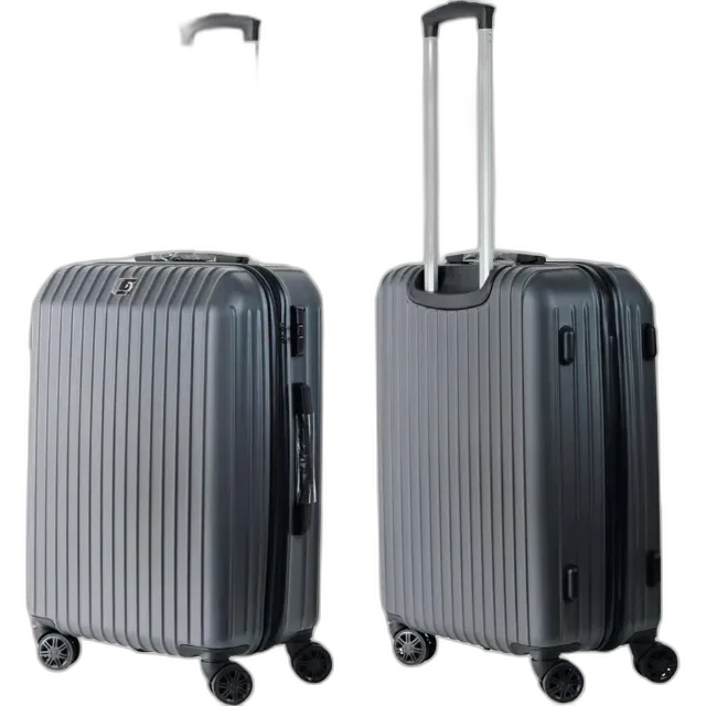 Image du produit Valise à coque Leaf 70 x 46 x 26 cm, gris argenté
