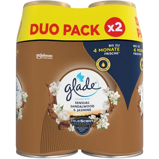 Immagine del prodotto Glade Spray profumato automatico Sensual Sandalwood & Jasmine 2 x 269 ml
