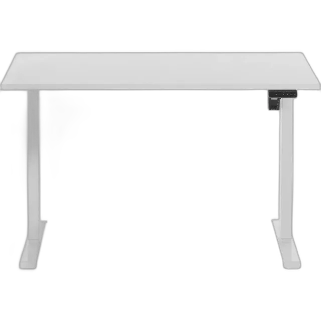 Image du produit Bureau Up and Down, finition blanche, 120 x 72-116 x 60 cm, réglable en hauteur