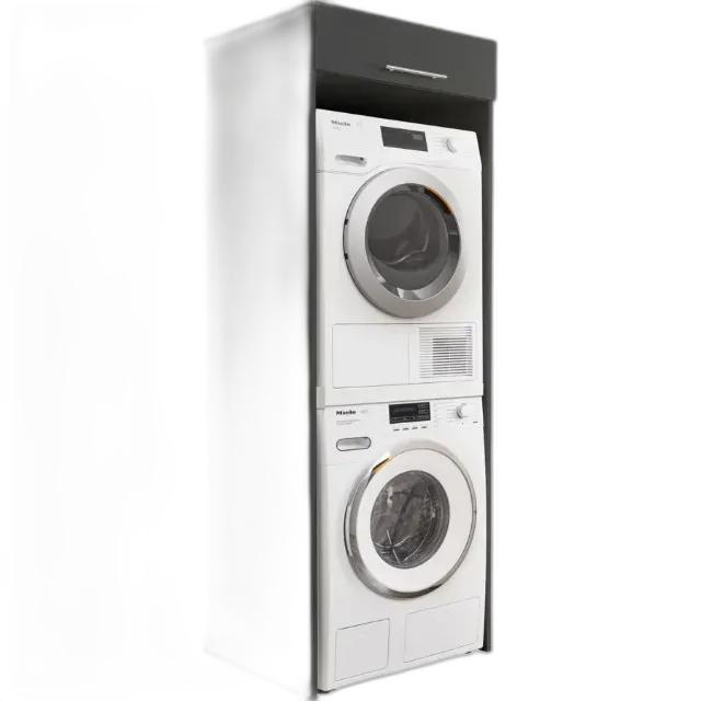 Immagine del prodotto Mobile lavatrice Laundreezy melamina antracite 67,5 x 200 x 67,5 cm