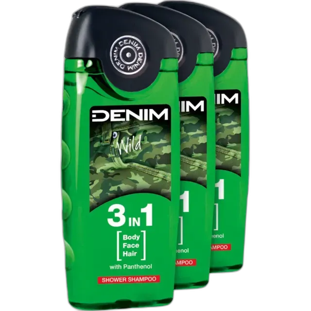 Immagine del prodotto Denim Shower Gel Wild 3 x 250 ml