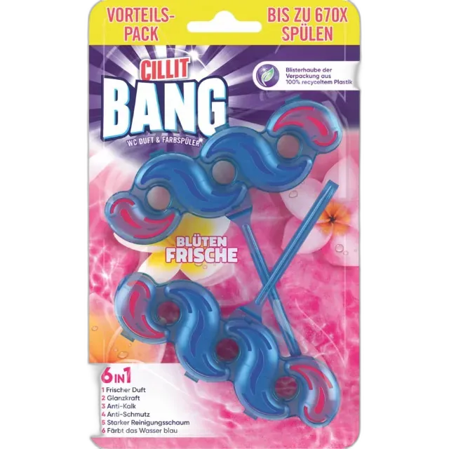 Image du produit Cillit Bang pierre WC 6 en fleurs fraîcheur 2 x 35 g