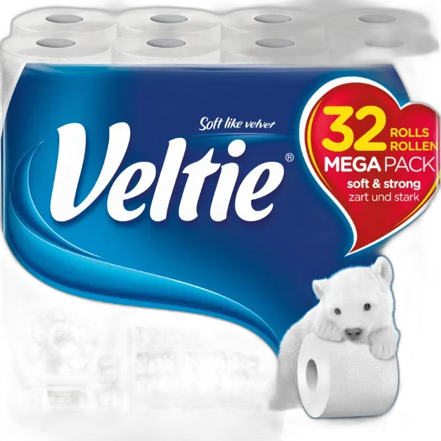 Immagine del prodotto Veltie Carta igienica Soft&White 3 strati, 32 rotoli