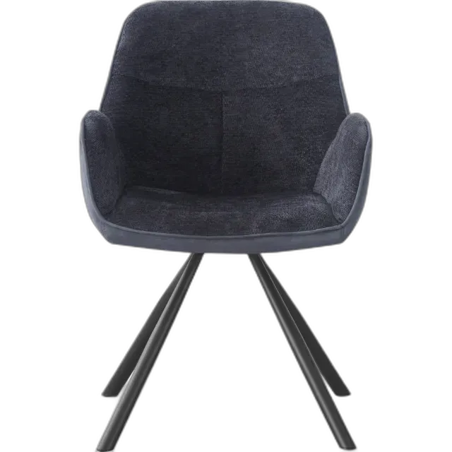 Image du produit Fauteuil David tissu gris foncé, pivotant