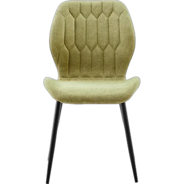 Image du produit Chaise rembourrée Andy en tissu citron vert