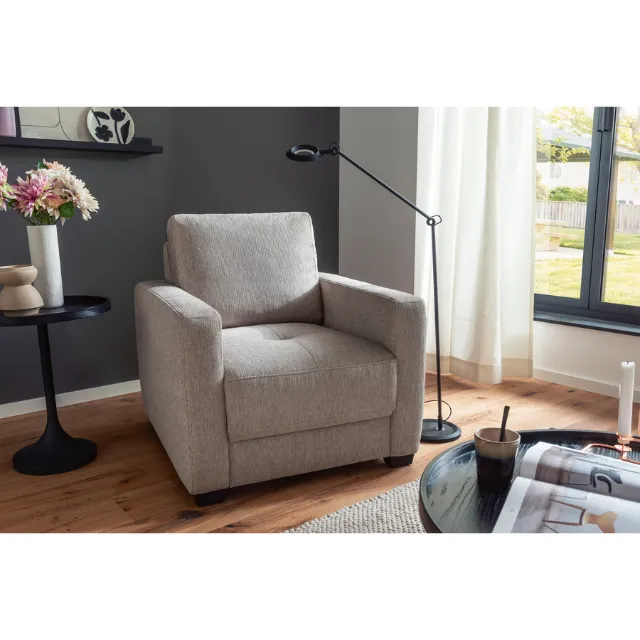 Immagine del prodotto Sessel Pierre Stoff Novaclean taupe