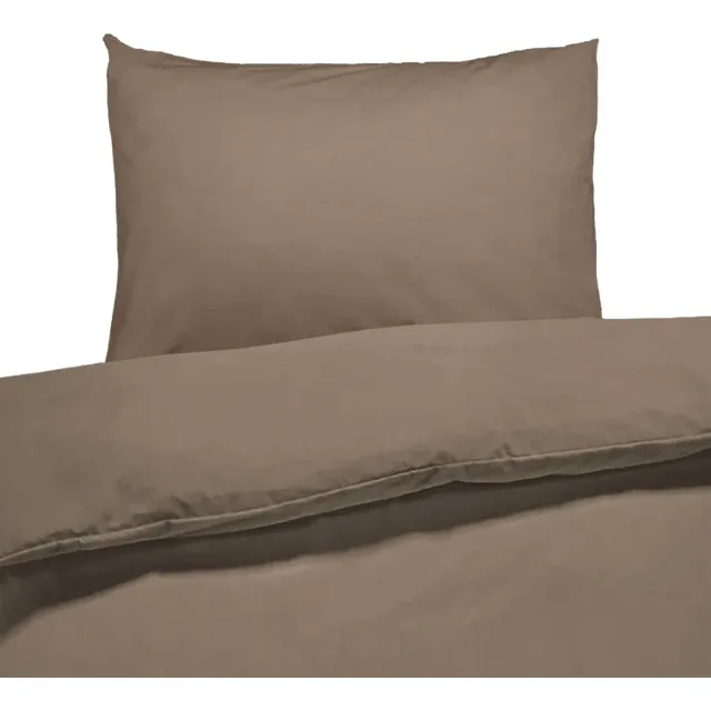 Image du produit Linge de lit en satin uni taupe