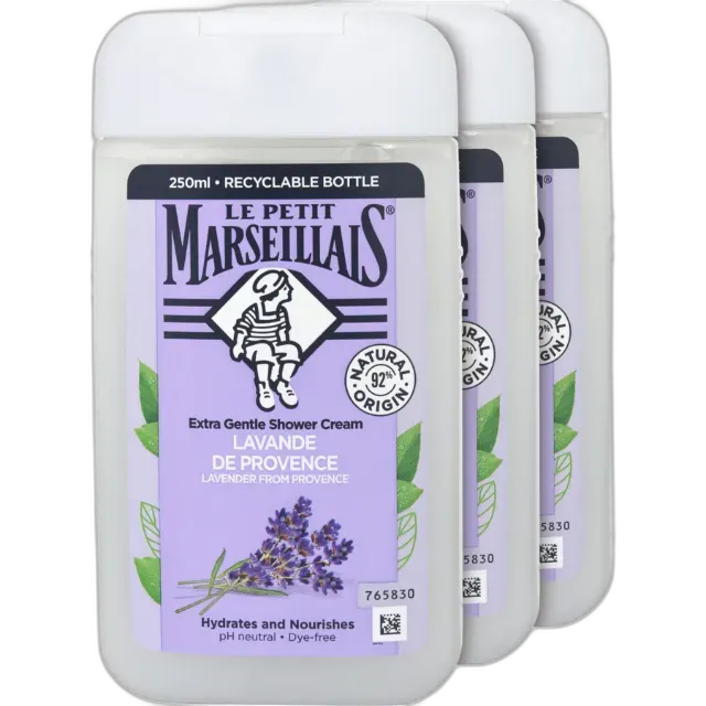Immagine del prodotto Le Petit Marseillais Doccia crema lavanda di Provenza 3 x 250 ml