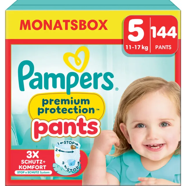Produktbild zu Pampers Premium Protection Pants Grösse 5 Monatsbox 144 Pants