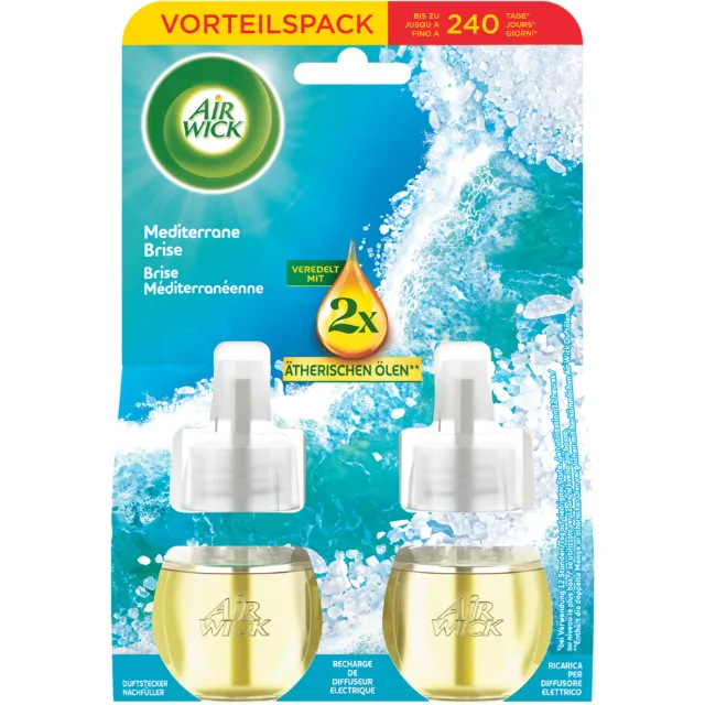 Image du produit Airwick Recharge pour diffuseur Brise Méditerranéenne 2 x 19 ml