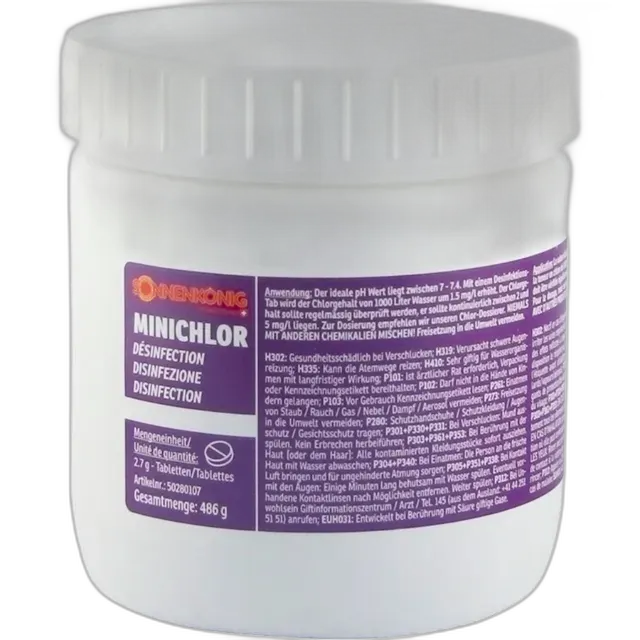Immagine del prodotto Sonnenkönig Minichlor Prodotti per la cura della piscina, pastiglie 486 g