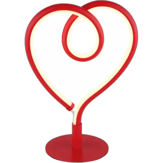 Image du produit Lampe de table LED Amore, rouge
