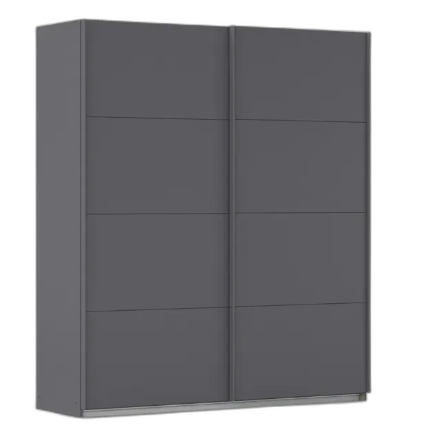 Produktbild zu Schwebetürenschrank Mia Dekor grau metallic 181 x 210 x 62 cm