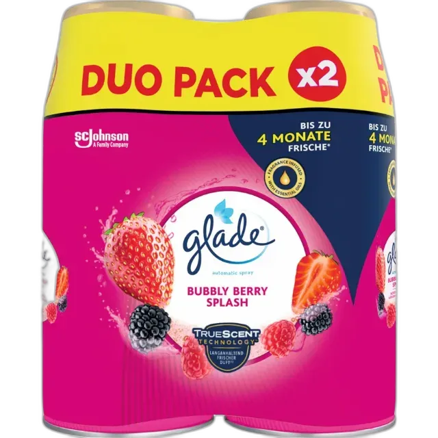 Immagine del prodotto Glade Profumatore automatico spray Bubbly Berry Splash 2 x 269 ml