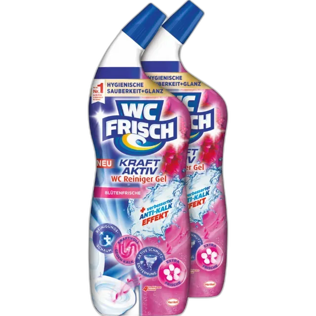 Immagine del prodotto WC Frisch Detergente Gel WC Kraft Aktiv Freschezza dei fiori 2 x 750 ml