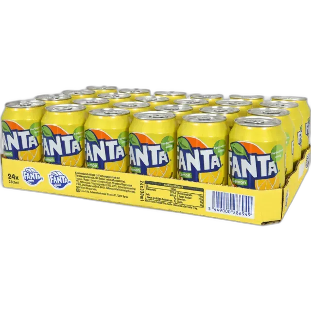 Image du produit Fanta Lemon Boîtes nostalgie 24x33 cl