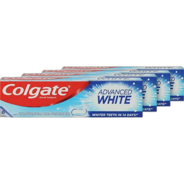 Produktbild zu Colgate Zahnpasta Advanced White 4 x 100 ml