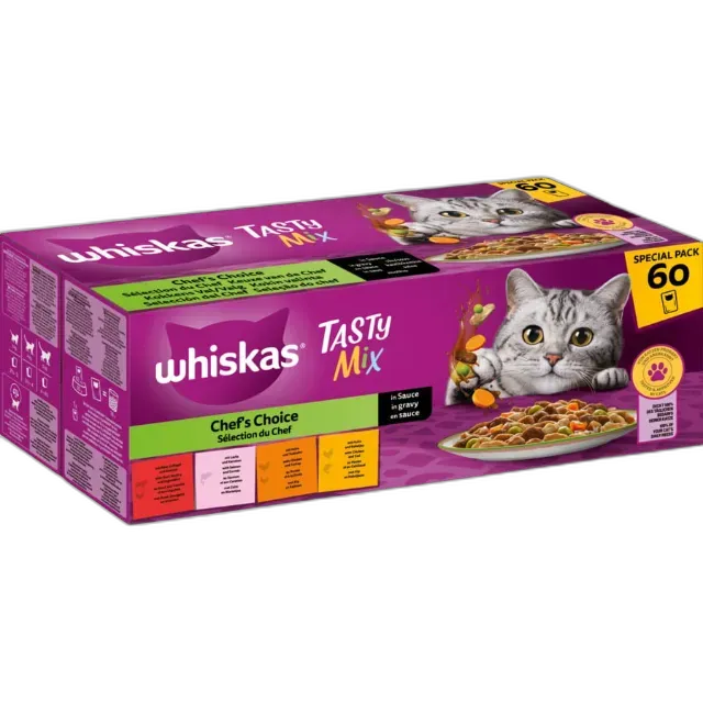 Image du produit Whiskas Tasty Mix 60 x 85 g