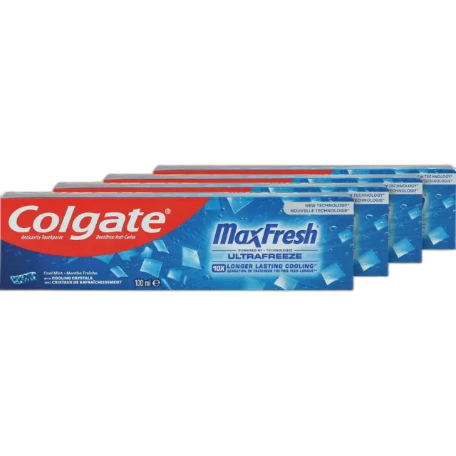 Produktbild zu Colgate Zahnpasta Max Fresh Cool Mint 4 x 100 ml