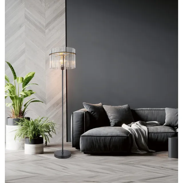 Image du produit Lampadaire Gorley, noir
