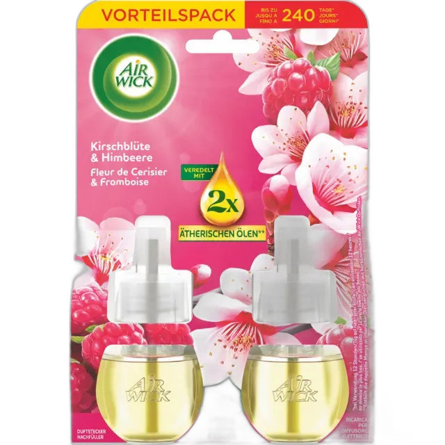Immagine del prodotto Airwick Ricarica per stick profumato ai fiori di ciliegio e lampone 2 x 19 ml