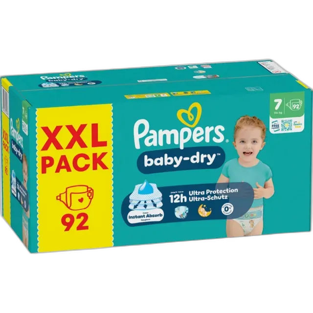 Produktbild zu Pampers Baby Dry Grösse 7 92 Windeln