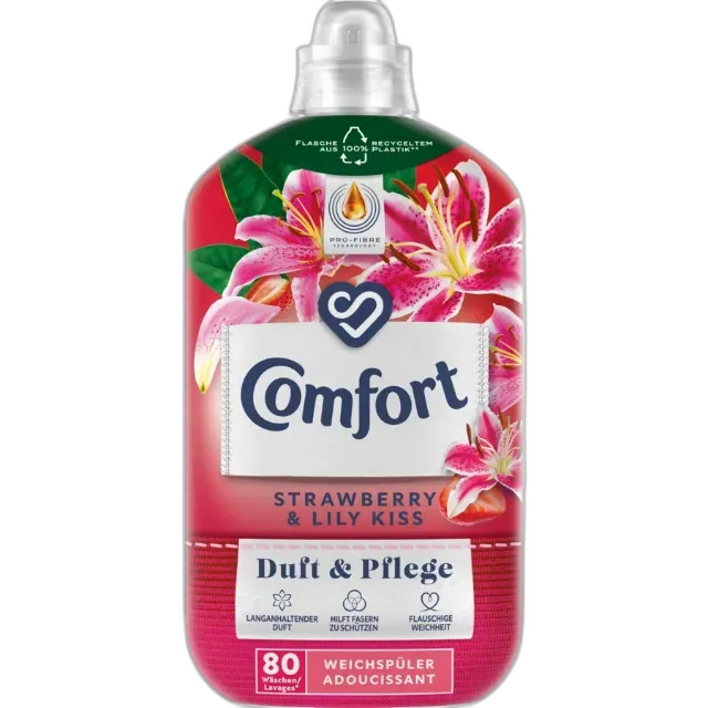Image du produit Comfort Adoucissant concentré Strawberry & Lily Kiss 80 lessives