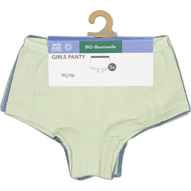 Produktbild zu Mädchen-Unterhose in Rippenoptik, 5 Stück