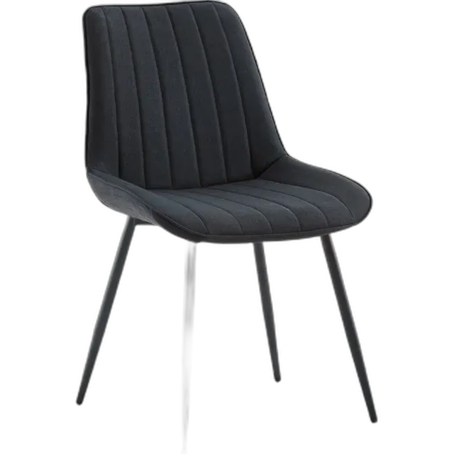 Immagine del prodotto Sedia imbottita Marla in tessuto nero