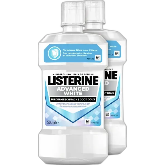 Immagine del prodotto Listerine collutorio di bocca Advanced White 2x500ml