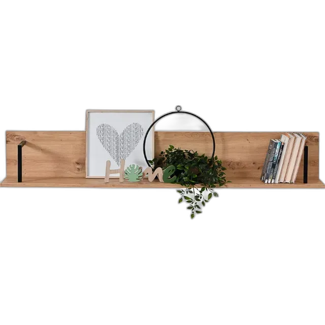 Image du produit Tableau mural Sardinia Mélamine Artisan noir 138 x 24 x 21 cm