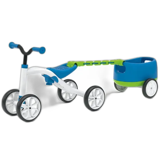 Immagine del prodotto Bicicletta senza pedali Quadie con rimorchio blu